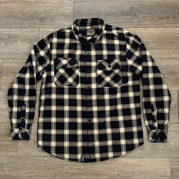 Lrg Other - LRG Woven Collection Men’s 100% Cotton Flannel Long Sleeve Shirt Size XL
